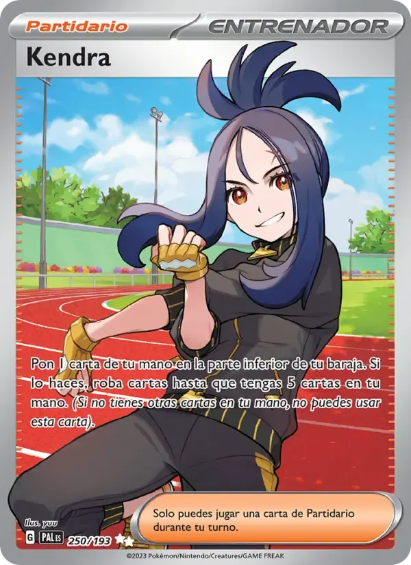 Kendra — Evoluciones en Paldea 250 Spanish Pokémon card