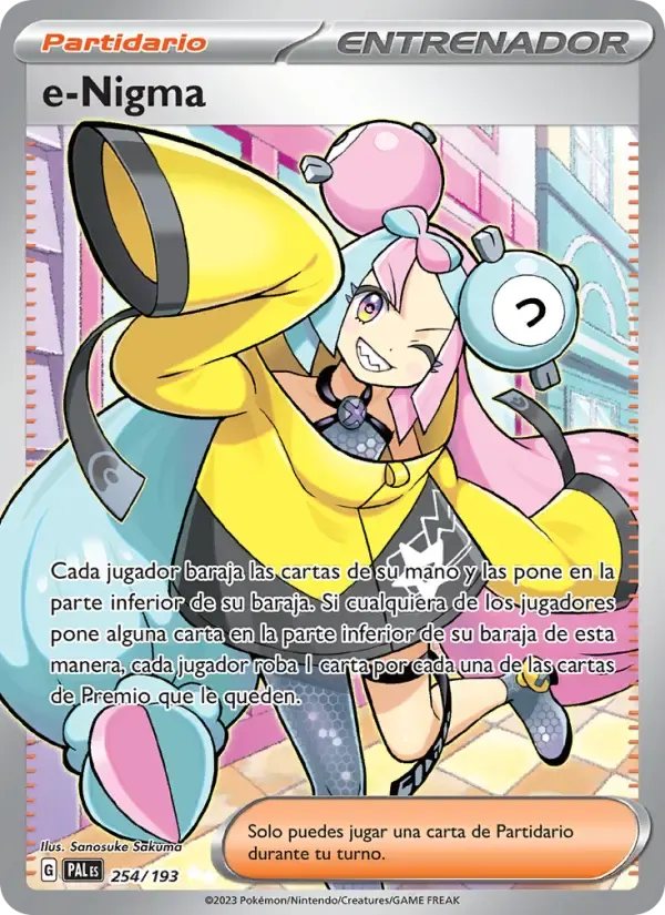 e-Nigma — Evoluciones en Paldea 254 Spanish Pokémon card