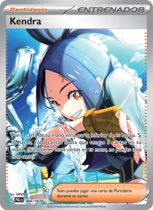 Kendra — Evoluciones en Paldea 266 Spanish Pokémon card