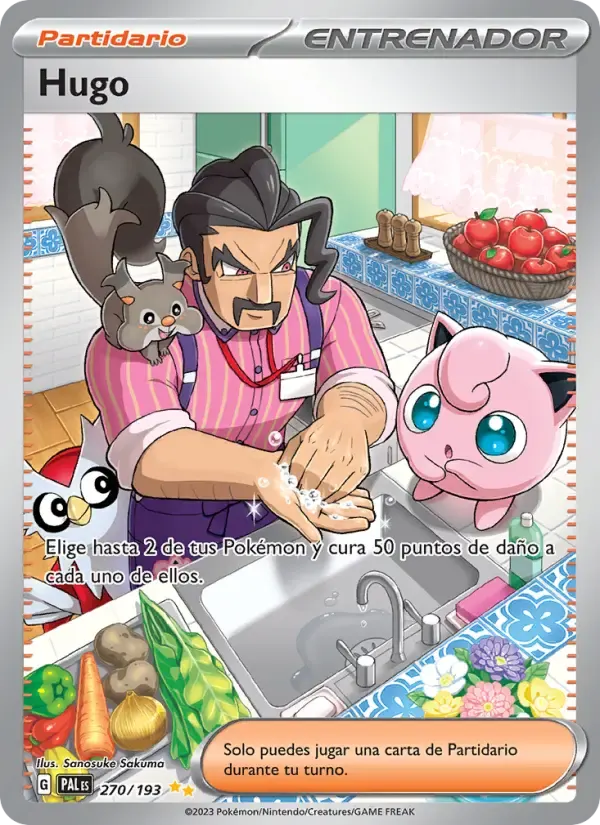 Hugo — Evoluciones en Paldea 270 Spanish Pokémon card