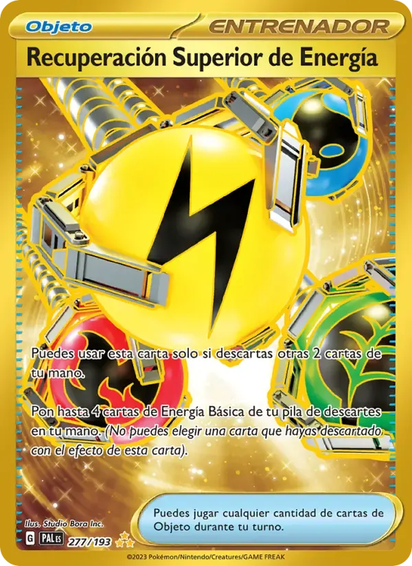 Recuperación Superior de Energía — Evoluciones en Paldea 277 Spanish Pokémon card
