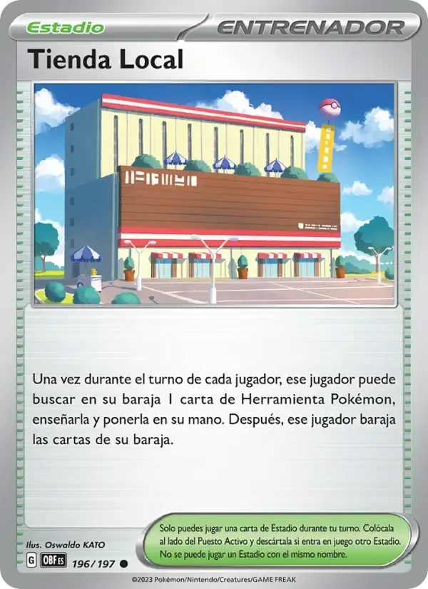 Tienda Local — Llamas Obsidianas 196 Spanish Pokémon card