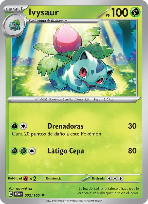 Ivysaur — 151 2 Spanish Pokémon card
