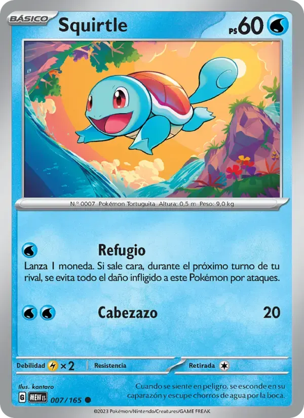 Squirtle — 151 7 Spanish Pokémon card