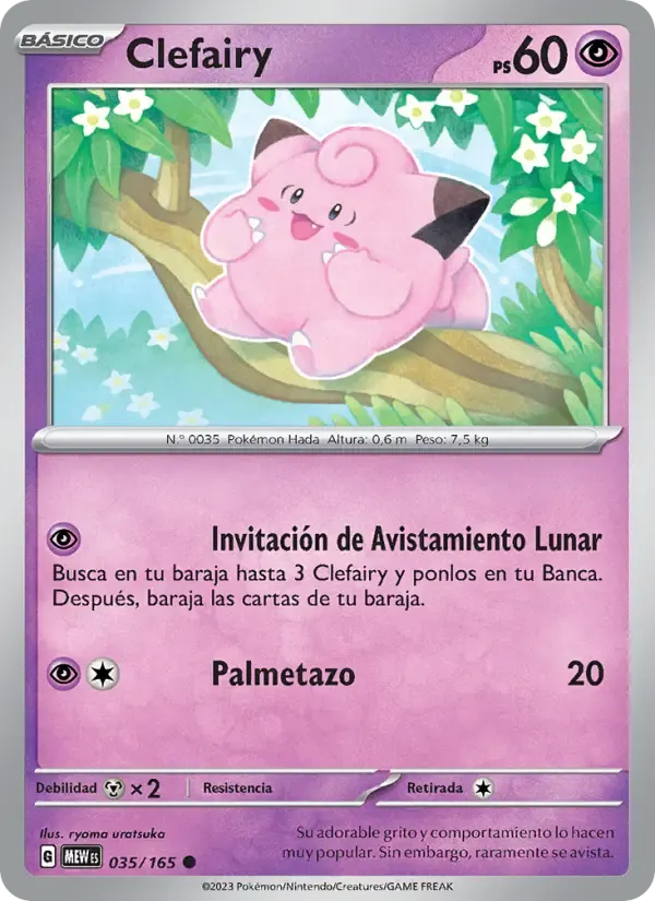 Clefairy — 151 35 Spanish Pokémon card