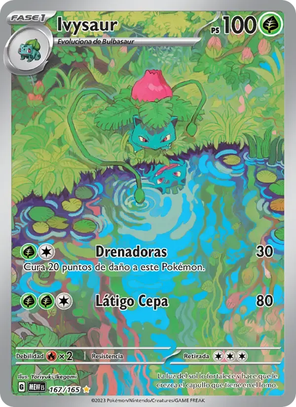Ivysaur — 151 167 Spanish Pokémon card