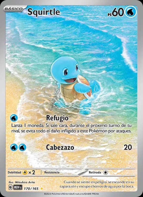 Squirtle — 151 170 Spanish Pokémon card