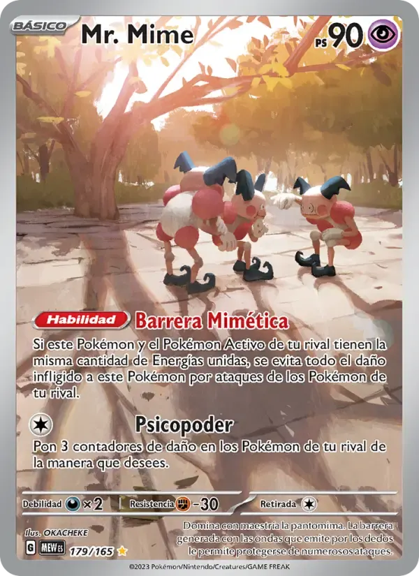Mr. Mime — 151 179 Spanish Pokémon card
