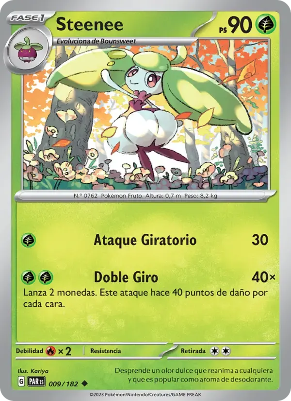 Steenee — Brecha Paradójica 9 Spanish Pokémon card