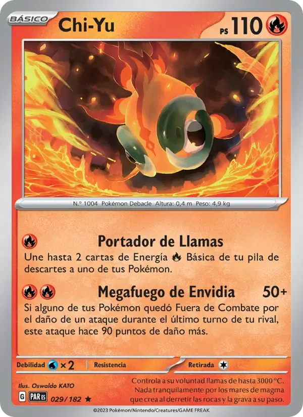 Chi-Yu — Brecha Paradójica 29 Spanish Pokémon card