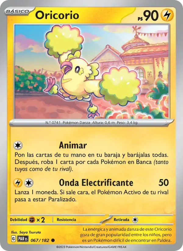 Oricorio — Brecha Paradójica 67 Spanish Pokémon card