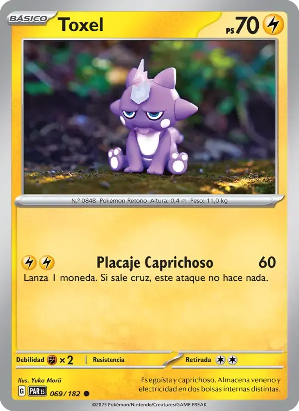 Toxel — Brecha Paradójica 69 Spanish Pokémon card