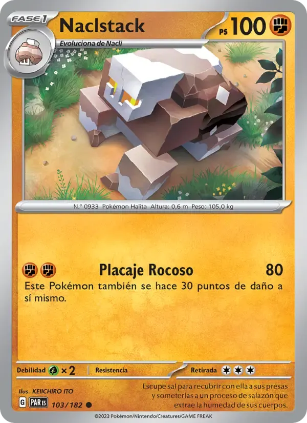 Naclstack — Brecha Paradójica 103 Spanish Pokémon card