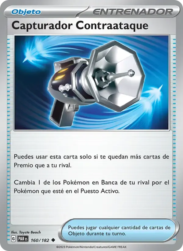 Capturador Contraataque — Brecha Paradójica 160 Spanish Pokémon card