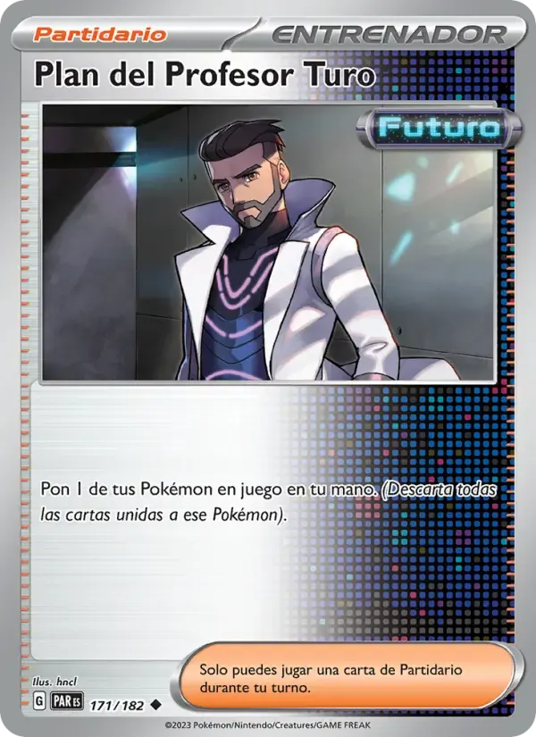 Plan del Profesor Turo — Brecha Paradójica 171 Spanish Pokémon card