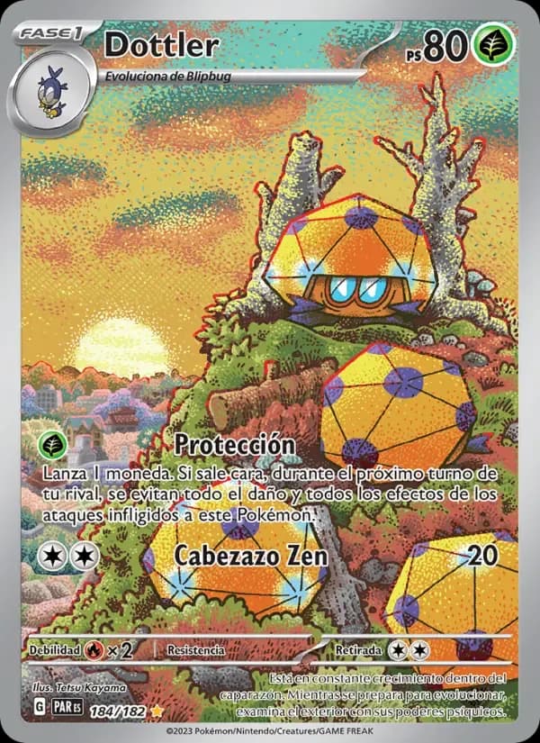 Dottler — Brecha Paradójica 184 Spanish Pokémon card