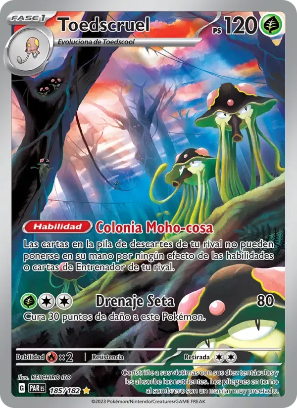 Toedscruel — Brecha Paradójica 185 Spanish Pokémon card