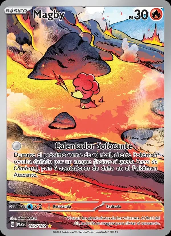 Magby — Brecha Paradójica 186 Spanish Pokémon card