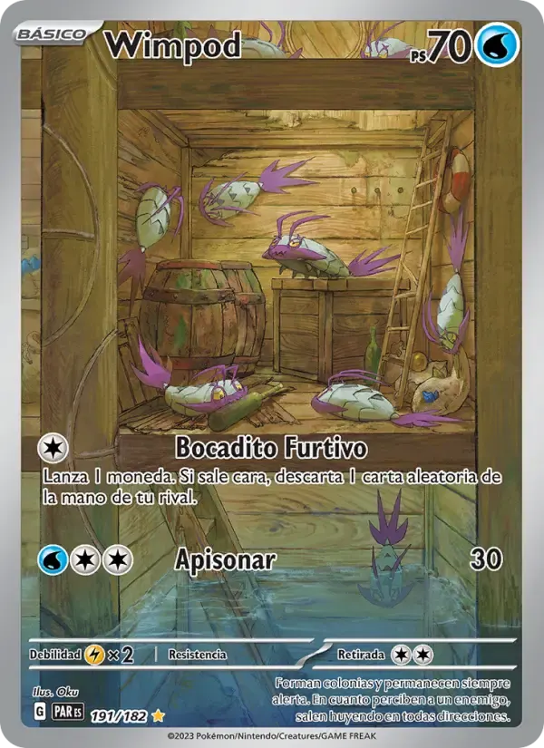 Wimpod — Brecha Paradójica 191 Spanish Pokémon card