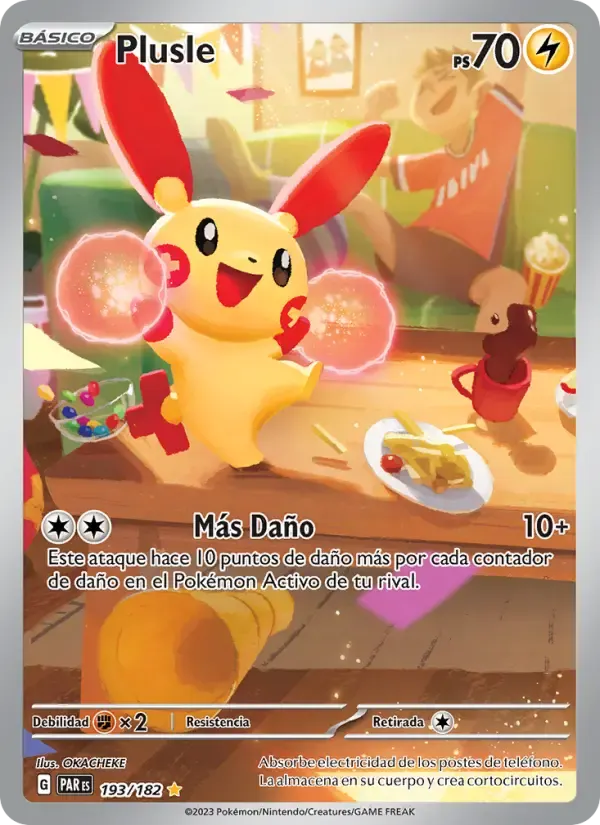 Plusle — Brecha Paradójica 193 Spanish Pokémon card