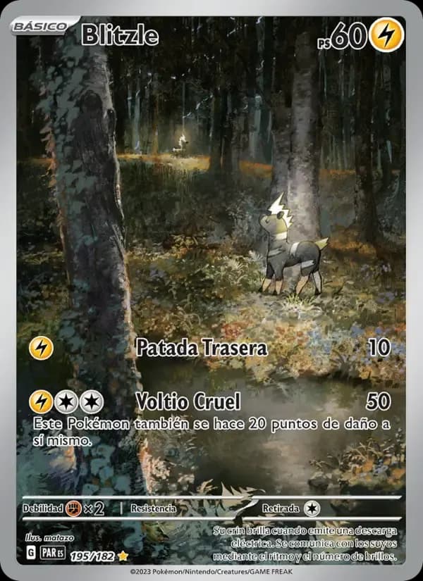 Blitzle — Brecha Paradójica 195 Spanish Pokémon card