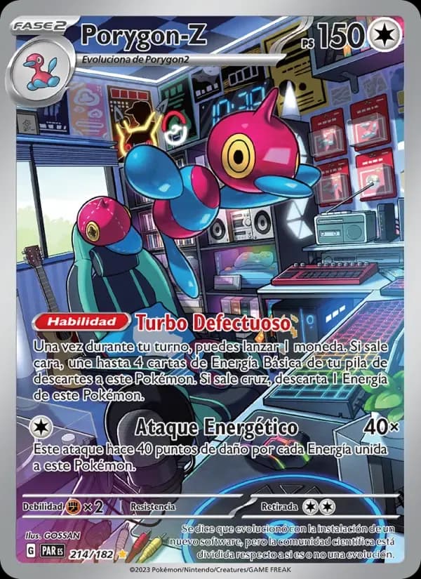 Porygon-Z — Brecha Paradójica 214 Spanish Pokémon card