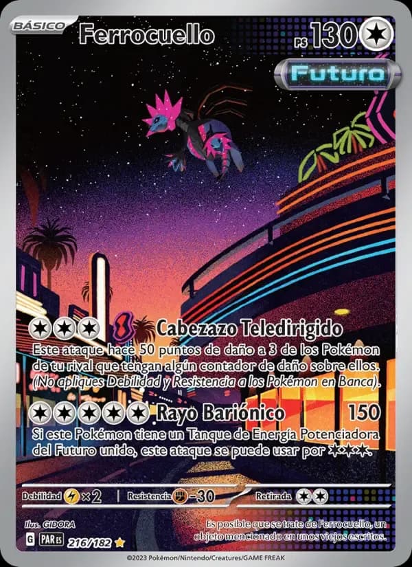 Ferrocuello — Brecha Paradójica 216 Spanish Pokémon card