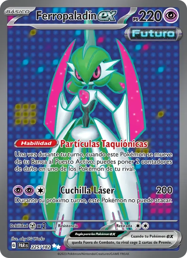 Ferropaladín ex — Brecha Paradójica 225 Spanish Pokémon card