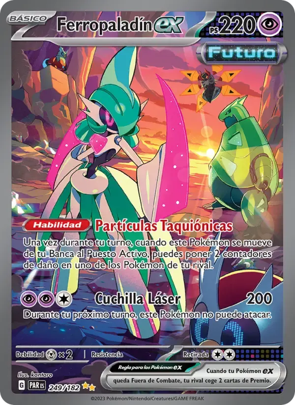 Ferropaladín ex — Brecha Paradójica 249 Spanish Pokémon card
