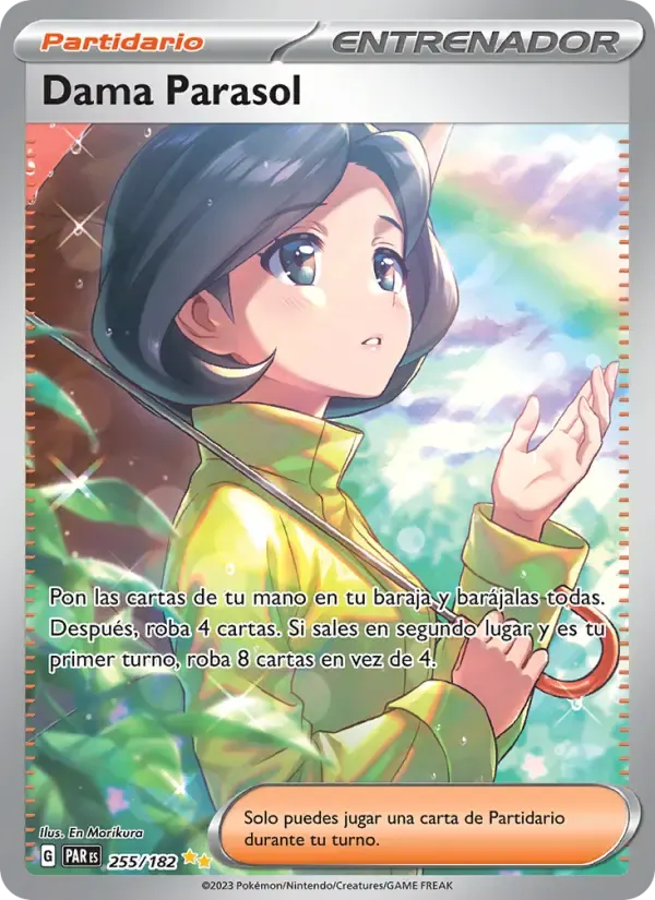 Dama Parasol — Brecha Paradójica 255 Spanish Pokémon card