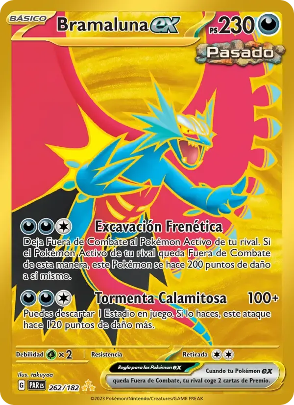 Bramaluna ex — Brecha Paradójica 262 Spanish Pokémon card