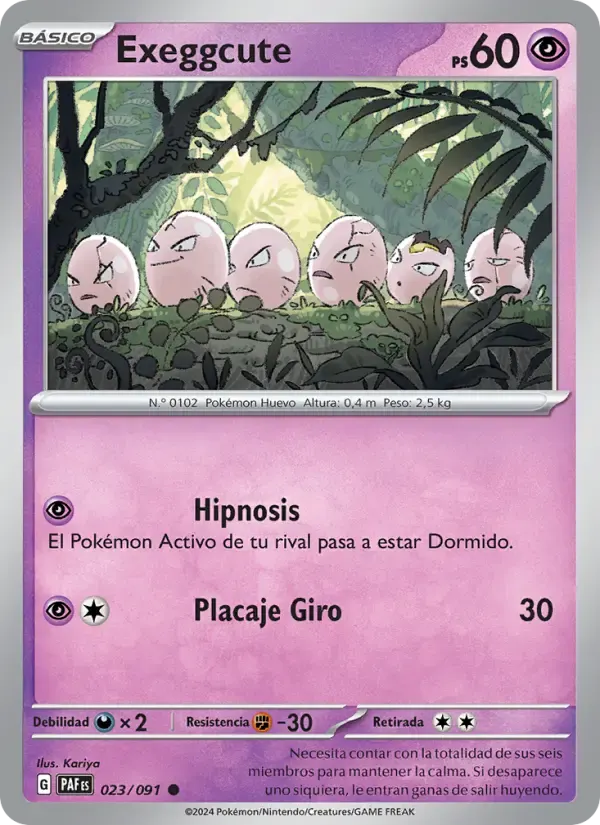 Exeggcute — Destinos de Paldea 23 Spanish Pokémon card