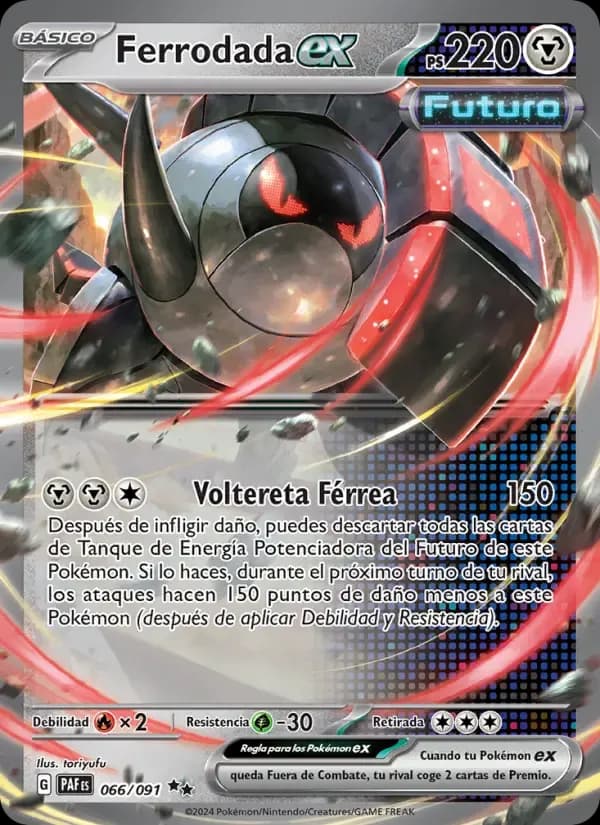 Ferrodada ex — Destinos de Paldea 66 Spanish Pokémon card