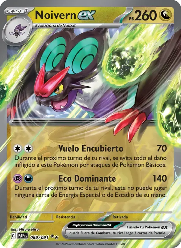Noivern ex — Destinos de Paldea 69 Spanish Pokémon card