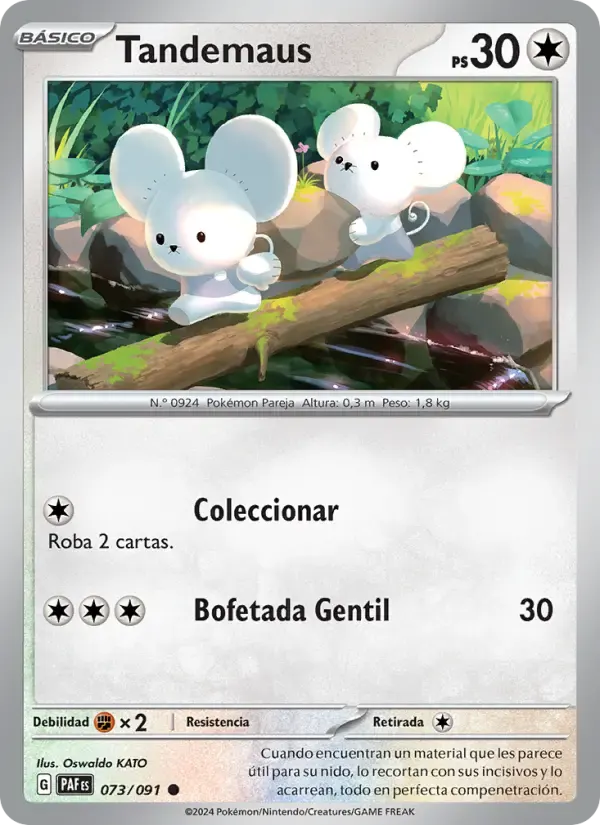 Tandemaus — Destinos de Paldea 73 Spanish Pokémon card