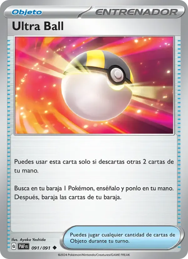 Ultra Ball — Destinos de Paldea 91 Spanish Pokémon card