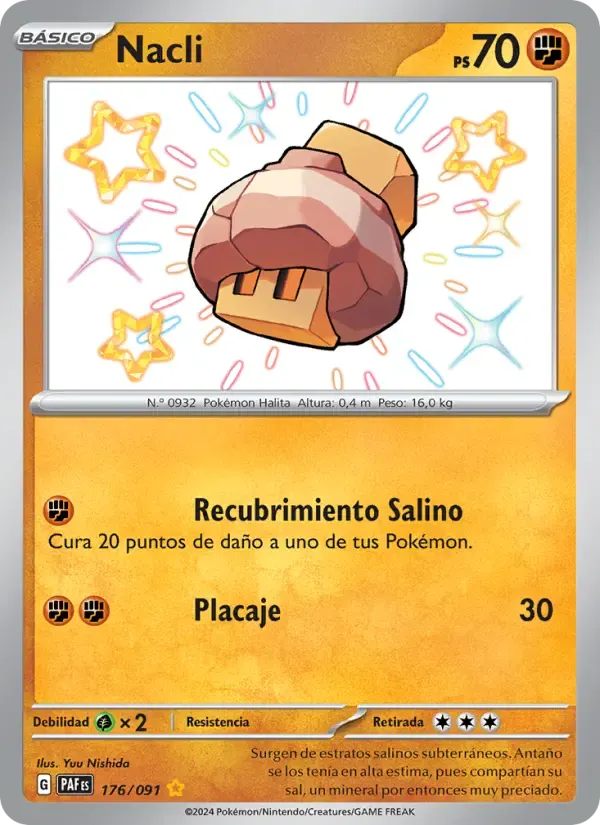 Nacli — Destinos de Paldea 176 Spanish Pokémon card