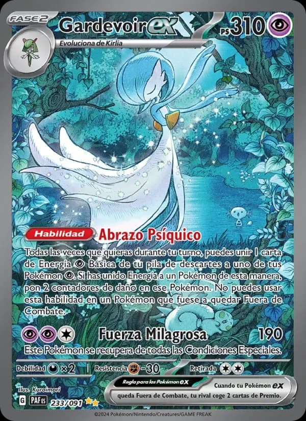 Gardevoir ex — Destinos de Paldea 233 Spanish Pokémon card