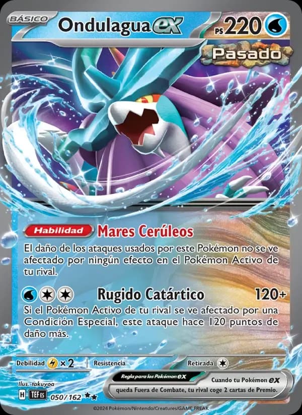 Ondulagua ex — Fuerzas Temporales 50 Spanish Pokémon card
