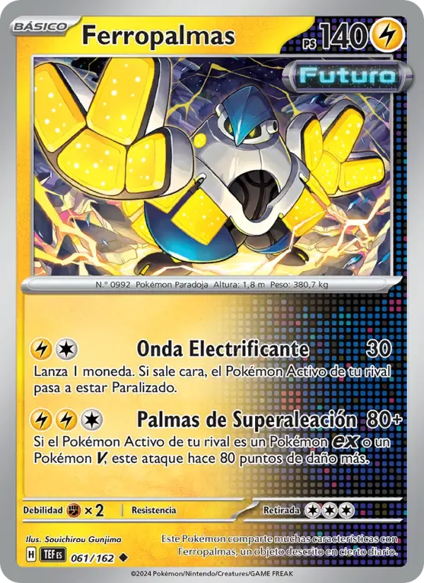 Ferropalmas — Fuerzas Temporales 61 Spanish Pokémon card