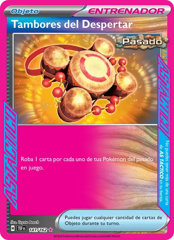 Tambores del Despertar — Fuerzas Temporales 141 Spanish Pokémon card