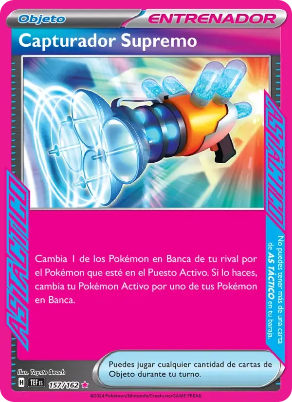 Capturador Supremo — Fuerzas Temporales 157 Spanish Pokémon card