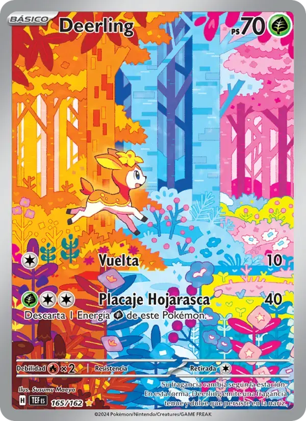 Deerling — Fuerzas Temporales 165 Spanish Pokémon card