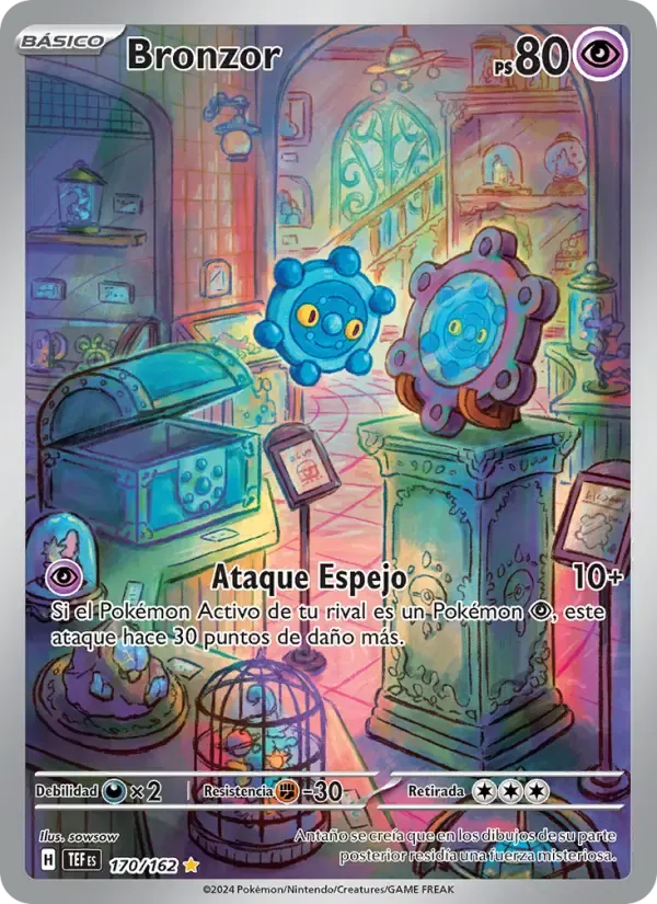 Bronzor — Fuerzas Temporales 170 Spanish Pokémon card