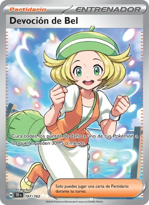 Devoción de Bel — Fuerzas Temporales 197 Spanish Pokémon card