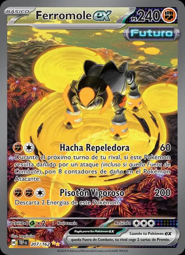 Ferromole ex — Fuerzas Temporales 207 Spanish Pokémon card