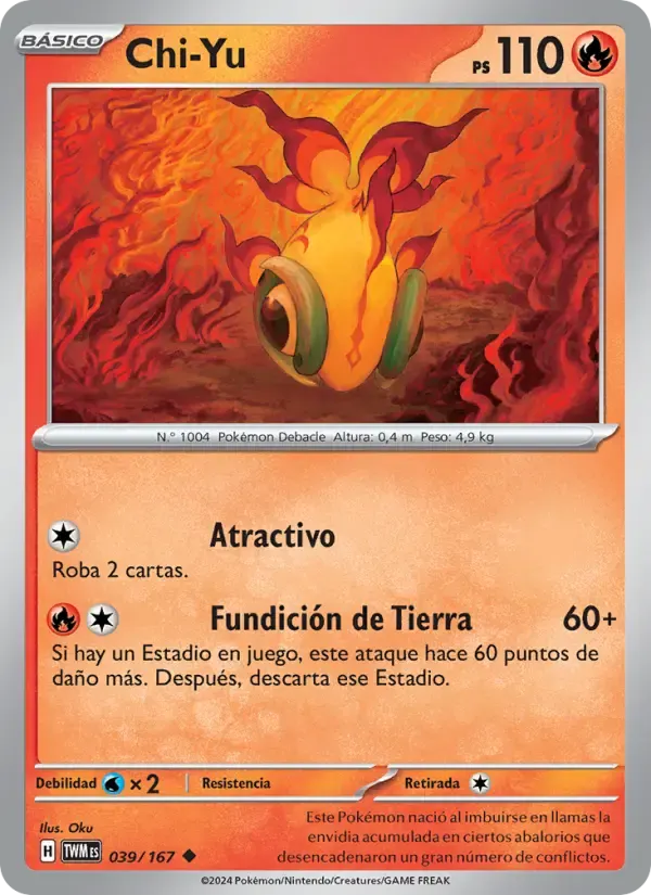 Chi-Yu — Mascarada Crepuscular 39 Spanish Pokémon card