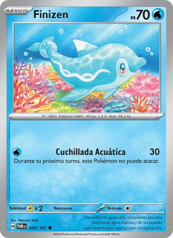 Finizen — Mascarada Crepuscular 59 Spanish Pokémon card