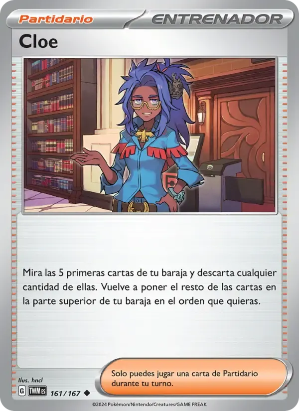 Cloe — Mascarada Crepuscular 161 Spanish Pokémon card