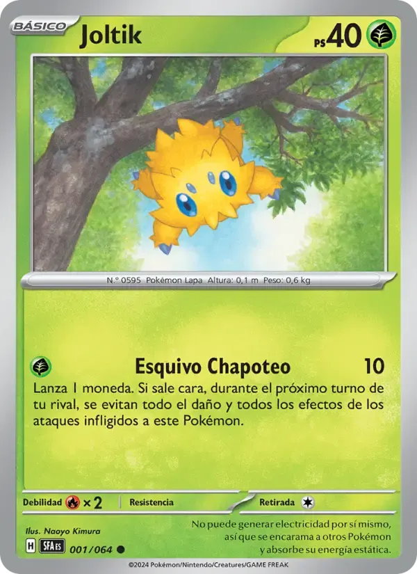 Joltik — Fabula Sombría 1 Spanish Pokémon card